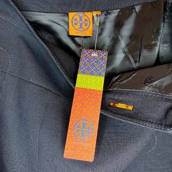 NWT Tory Burch Navy Pencil with Topstitch Detail - Picture 5 of 11